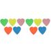 Love Fluorescent Sticker Pocket Note Pads Book Accessories Wall Patches Color Stickers Heart Shape Memo School 10 Books