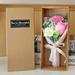 Mother s Day Gift Carnations Artificial Flowers Decoration 3 Roses Soap Flower Carnation Bunch Gift Box
