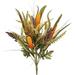 1 Piece 14 Stems Artificial Flowers Cattail Wheat Fall Mixed Bush Decorative Flower Arrangements Floral Cattails Plant For Wedding Home Office Cemetery Flowers For Grave 3.