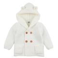 Slowmoose Baby/ Winter Warm Sweaters, Long Sleeve Hooded Coat 12M / White-293