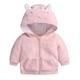 Slowmoose Newborn Baby Clothes Autumn Winter Warm Hooded Jacket & Coat Toddler Bear 6M / Pink