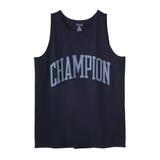 Men's Big & Tall Champion® large logo tank by Champion in Navy (Size 4XL)
