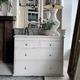 Victorian Pine Chest Of Drawers White Chippy Paint