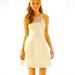 Lilly Pulitzer Dresses | Lilly Pulitzer “Elsie” Gold And Cream Metallic Flare Sleeveless Mini Party Dress | Color: Cream/Gold | Size: 2