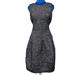 Michael Kors Dresses | Nwt Michael Kors Tweed Retro Wool Blend Midi Dress Fit Flare Lined Size 12 | Color: Black/White | Size: 12