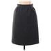 Dolce & Gabbana Wool Skirt: Gray Solid Bottoms - Women's Size 36