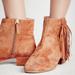 Free People Shoes | Free People Spring In Paris Fringe Ankle Boots | Color: Brown | Size: 6