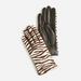 J. Crew Accessories | J. Crew Italian Leather Gloves In Calf Hair | Color: Black/Brown | Size: L