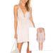 Free People Dresses | Free People Gabby’s Party All Night Mini Dress Blush Satin Dress - Size 4 | Color: Cream/Pink | Size: 4