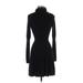 French Connection Casual Dress - Sweater Dress: Black Dresses - Women's Size 4