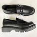 American Eagle Outfitters Shoes | American Eagle Chunky Lug Loafer In Black Faux Leather Nwt | Color: Black | Size: 10