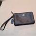 Coach Bags | Euc Authentic Coach Signature C Coated Canvas Wristlet With Leather Coach Tag | Color: Black/Brown | Size: Os
