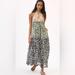 Anthropologie Dresses | Anthropologie Maeve Keyhole Halter Maxi Dress With Side Pockets | Color: Black/Green | Size: S