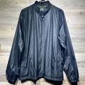 Adidas Jackets & Coats | Adidas Climaproof Men’s Large Black Full-Zip Mock Neck Golf Windbreaker Jacket | Color: Black/Green | Size: L