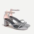 J. Crew Shoes | J.Crew Skinny Cross-Strap Sandals Shoes In Stripe | Color: Blue/White | Size: 8.5