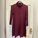 American Eagle Outfitters Dresses | American Eagle Xs Burgundy Mock Neck Dress | Color: Red | Size: Xs
