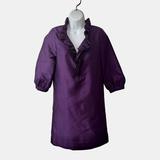 Kate Spade New York Dresses | Kate Spade Size Xs Briella Shift Dress Purple Silk Ruffled Collar Pockets Lined | Color: Purple | Size: Xs