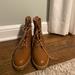 Madewell Shoes | Brown Madewell Lace-Up Boots, Worn Once, Size 10 | Color: Tan | Size: 10