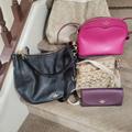 Coach Bags | Coach And Kate Spade Handbags And Wallet | Color: Black/Cream/Pink/Purple | Size: Os