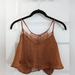 Free People Intimates & Sleepwear | Free People Intimates Cropped Lace Top | Color: Orange | Size: Xs