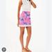 Lilly Pulitzer Skirts | Lilly Pulitzer Women's Pineapple Little Flamenco Izzy Mini Skirt Blue Pink Sz 00 | Color: Blue/Pink | Size: 00