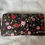 Kate Spade Bags | Kate Spade Zip Around Floral Wallet | Color: Gold | Size: Os