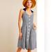 Anthropologie Dresses | Anthropologie Camelia Collard Blue Gingham Linen Blend Midi Dress | Color: Blue/White | Size: 4p