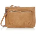 PIECES Leah Suede Cross Over Bag 17054901 Damen Umhängetaschen 27x17x4 cm (B x H x T), Braun (Nature C-19 5505)