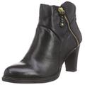 s.Oliver Damen 25339 Kurzschaft Stiefel, Schwarz (Black Leather 003)