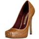 Buffalo patent croco pu 12654XY-574, Damen Pumps, braun, (tan 43), EU 40