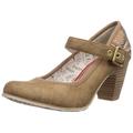 s.Oliver 24400, Damen Mary Jane Pump, Braun (Camel 310), 39 EU (6 Damen UK)