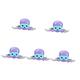 BESTonZON 5pcs Swimming Octopus Baby Gifts Toddler Bathroom Toy Baby Toys Summer Kid Pool Toys Toddler Bathtub Bath Toys for Kids Animals Bath Toy Crawl Plastic Commodities Child Purple