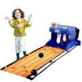 KYZTMHC Kids Bowling Set LED Scoreboard Indoor Electronic Bowling Game Set Mini Bowling Game Set with Automatic Reset Simulation Sound Effect (Color : Length 2m)