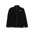The North Face Fleece Jacket: Black Solid Jackets & Outerwear - Kids Boy's Size 14