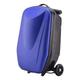 PASPRT Carry On Luggage Skateboard Trolley Luggage Aluminum Luggage 2-in-1 Suitcase Waterproof Suitcases Hard Luggage Suitcase Carry On Luggage (Blue)