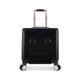 PASPRT Carry On Luggage Small Travel Luggage Hard Case Luggage Combination Lock Suitcase Kids Adult Luggage Suitcase Adjustable Trolley Luggage (Black)