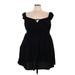 Old Navy Casual Dress - A-Line Keyhole Short sleeves: Black Print Dresses - New - Women's Size 3X