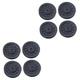 POPETPOP 8 Pcs Gym Pully Wheel U Groove Bearing Wheels Ab Roller Wheel Pulley Gym Equipment Wheels Exercise Machine Attachments Nylon Replacement Parts U Groove Guide Wheels Component Metal