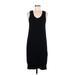 Vince. Casual Dress - Shift Scoop Neck Sleeveless: Black Print Dresses - Women's Size Medium