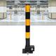 CEMELI Folding Parking Post Parking Barrier Special Lock For Car Park, Spring Type Thickened Parking Lock Ground Lock Column Lock With Warning Stripes, Driveway Parking Interceptor Bollard (Color : B