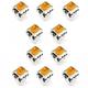 replacement resistor 10PCS WH06-2 Potentiometer 100R/200R/500R/1K/2K/5K/10K/20K/50K/100K/200K/1M Single Turn Pot Variable Dimmer Switches Resistors (Size : 100K Ohm) (Size : 1M Ohm)