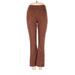 Tuckernuck Dress Pants - High Rise Boot Cut Boot Cut: Brown Bottoms - Women's Size Small