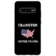 Hülle für Galaxy S10+ Retro-Flagge der Vereinigten Staaten von Cranston im Distressed-Design der Vereinigten Staaten