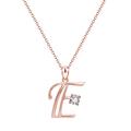 Initial Diamond Necklace for Girls, Rose Gold Filled Cubic Zirconia Pendant Choker Necklace Graduation Gifts Personalized Letter Initial Necklaces Anniversary Jewelry Gift for Mom Wife Girls Her ( Col
