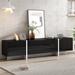 Rectangle Design TV Stand, Unique Style TV Console Table for TVs Up to 80'',TV Cabinet with High Gloss UV Surface
