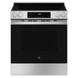 GE Appliances GE® 30" Slide-In Electric Range in Black/Gray | 37.13 H x 30 W x 28.63 D in | Wayfair GRS500PVSS