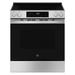 GE Appliances GE® 30" Slide-In Electric Range in Black/Gray | 37.13 H x 30 W x 28.63 D in | Wayfair GRS500PVSS