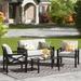 Gracie Oaks Myrtlene 4 - Person Outdoor Seating Group w/ Cushions, Metal | Wayfair 71BFC83A849740179872B70FBEE0DC75