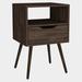 George Oliver Karlyn Nightstand Wood in Brown | 24.8 H x 15.8 W x 13.8 D in | Wayfair B5FC1229003A435A82085A09C77B1795