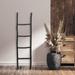 Millwood Pines Wood 5' Blanket Ladder Wood/Solid Wood in Black/Brown | 59 H x 15.25 W x 1.25 D in | Wayfair AD0E656B6B13479083F088290B4C6123